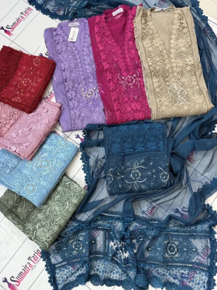 MAHPARA – 3 Piece Semi-Stitched Suit