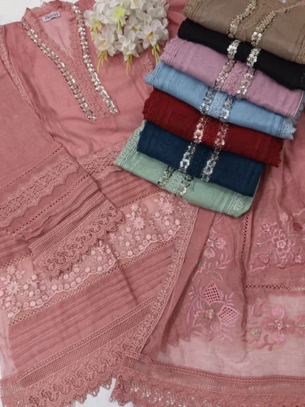 CHANDNI – 3 Piece Semi-Stitched Suit