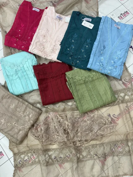 Noor-e-Zar (Cotton Lawn) – 3 Piece Semi-Stitched Suit